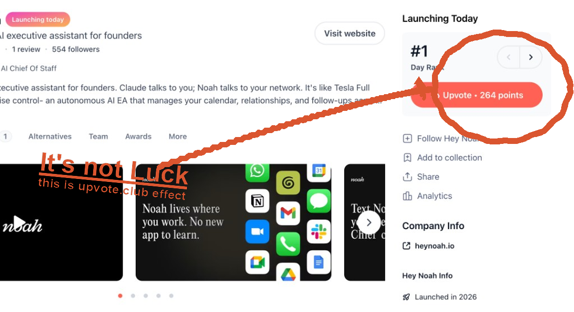 Product Hunt #1 Day Rank — It's not Luck Product Hunt #1 Day Rank — It's not Luck