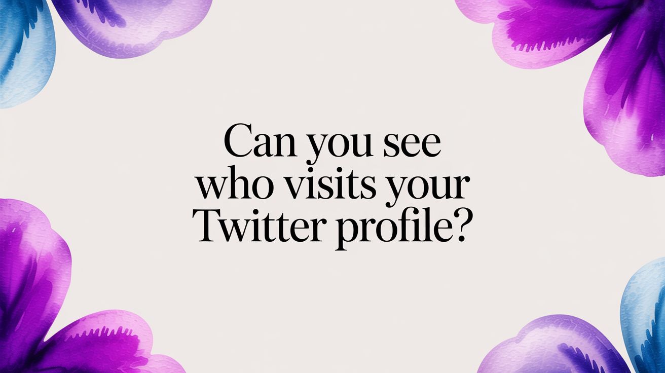 Can You See Who Visits Your Twitter Profile?