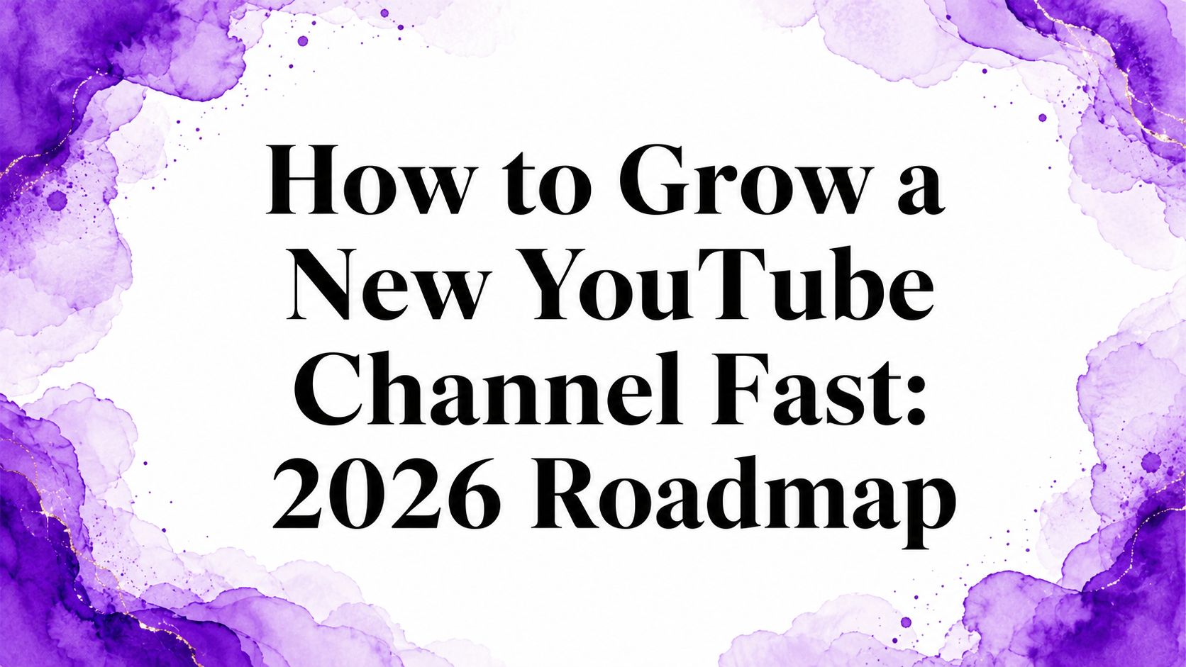 How to Grow a New YouTube Channel Fast: 2026 Roadmap How to Grow a New YouTube Channel Fast: 2026 Roadmap