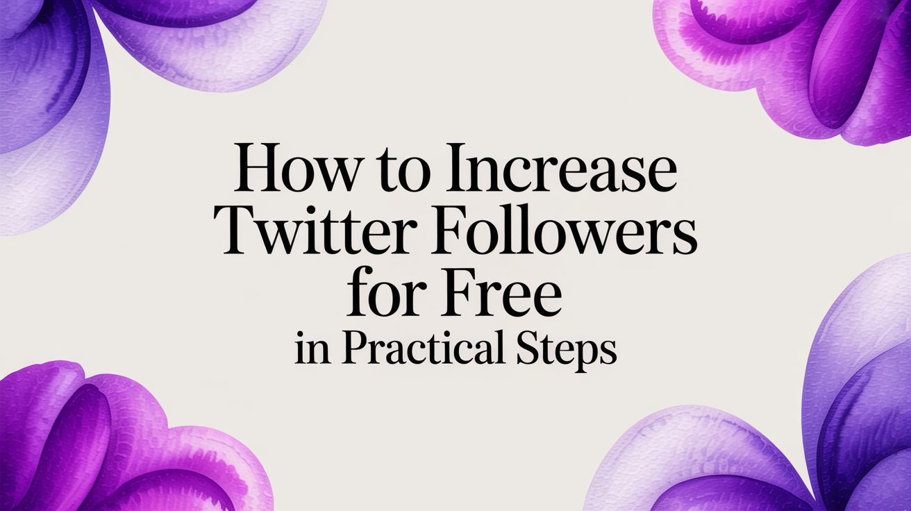 How to Increase Twitter Followers for Free in Practical Steps