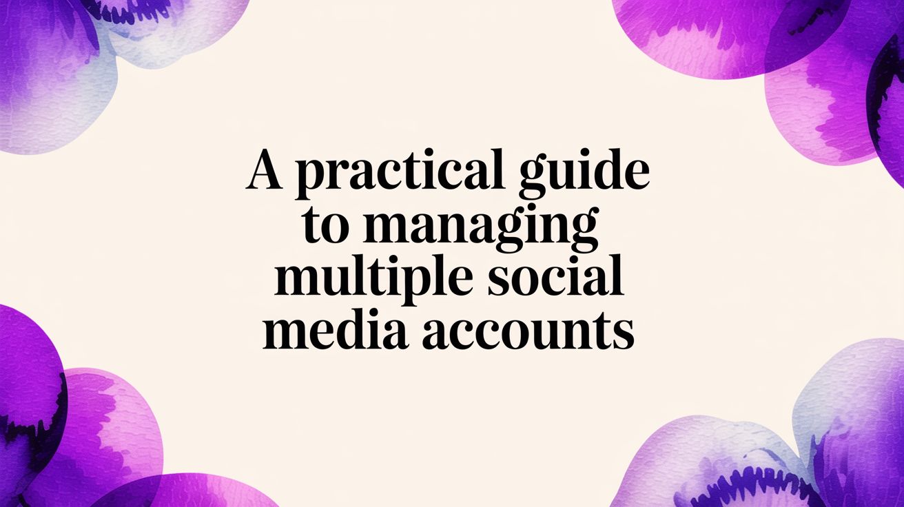 A Practical Guide to Managing Multiple Social Media Accounts