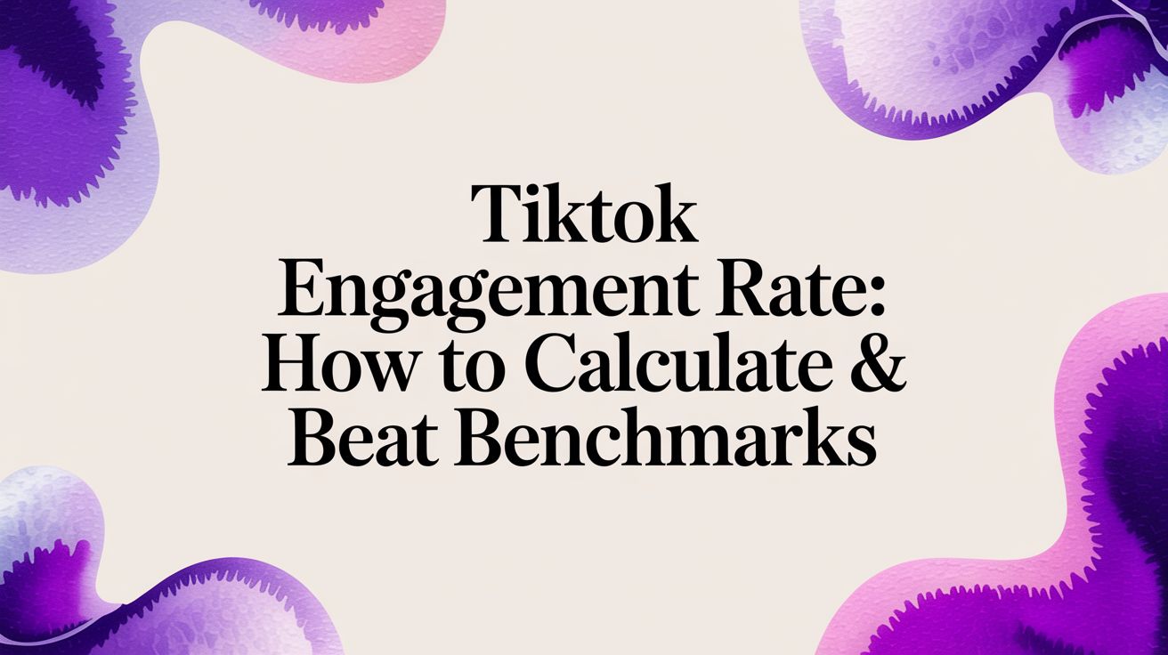 TikTok Engagement Rate: How to Calculate & Beat Benchmarks TikTok Engagement Rate: How to Calculate & Beat Benchmarks
