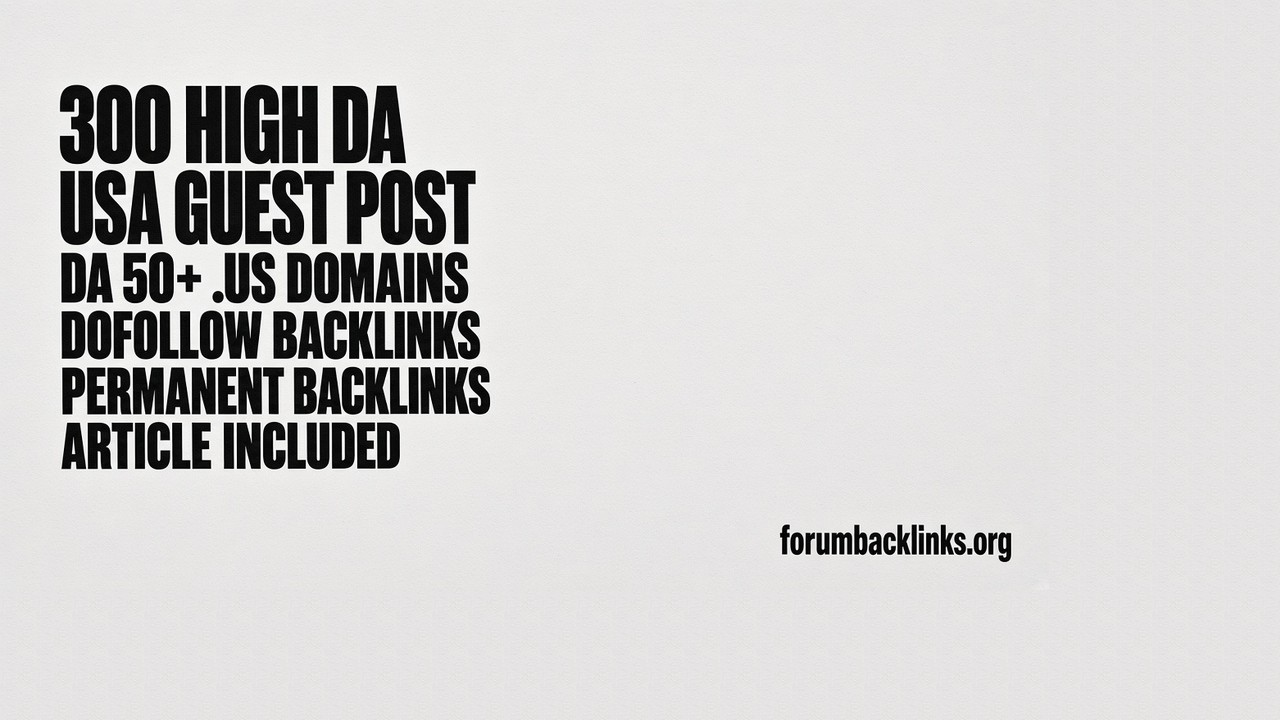 SEO Backlinks From High Authority Blog | Forum Backlinks