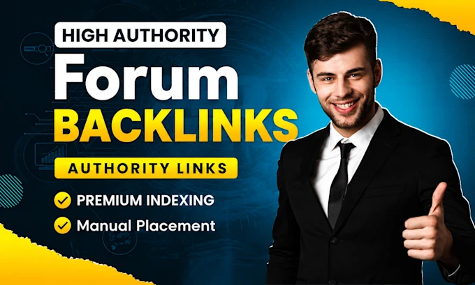 high da forum backlinks with authority white hat dofollow off page SEO service