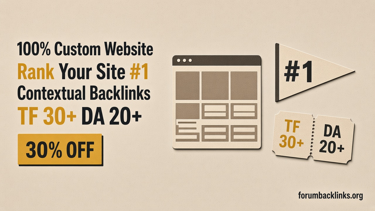 Homepage Contextual High Da Dofollow | Forum Backlinks