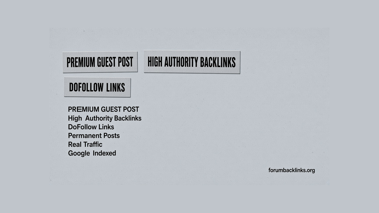 White Hat SEO Backlinks Through Guest | Forum Backlinks