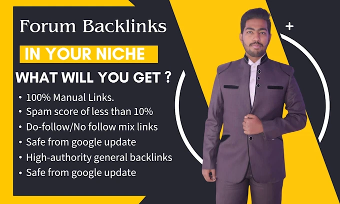 quality forum backlinks service with manual forum posting in your niche