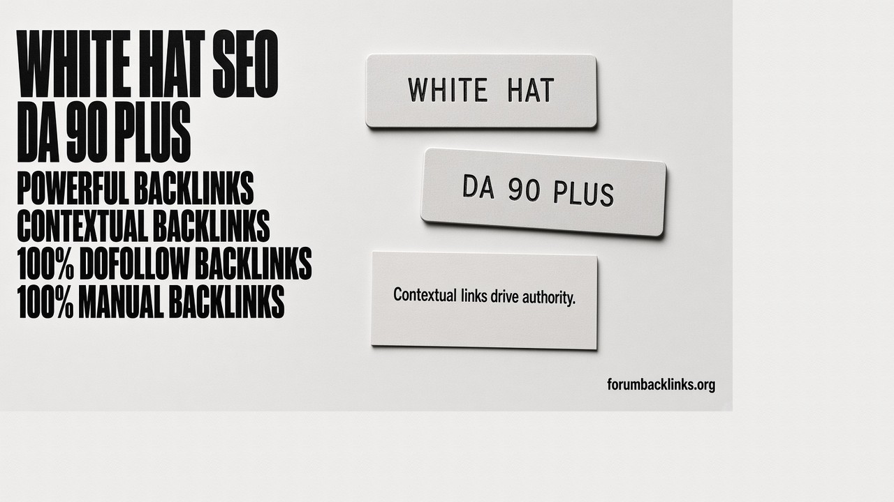 Diverse White Hat SEO Backlink Building | Forum Backlinks