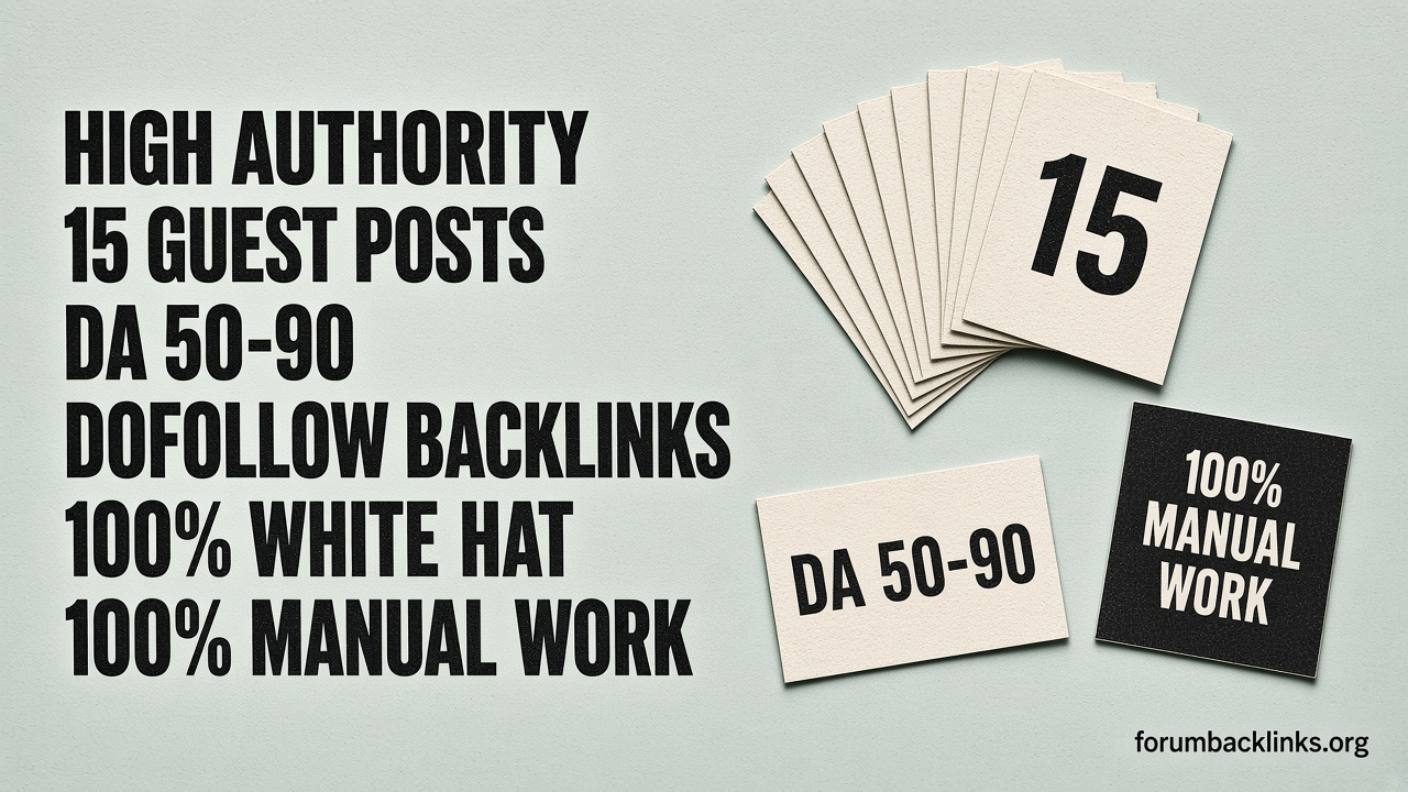 Monthly HQ SEO Contextual Backlinks On | Forum Backlinks
