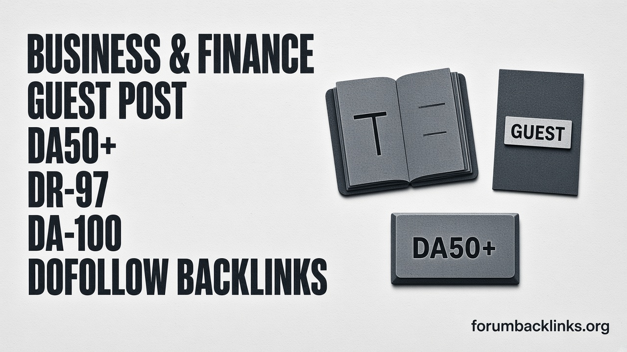 High Authority Guest Post For Manual SEO | Forum Backlinks