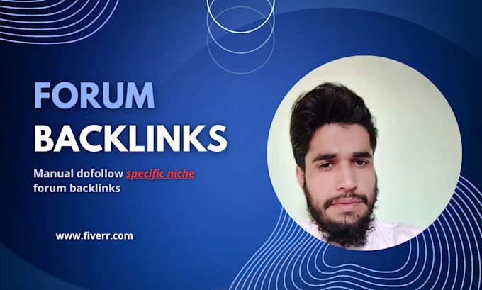 manual dofollow niche specific forum backlinks service