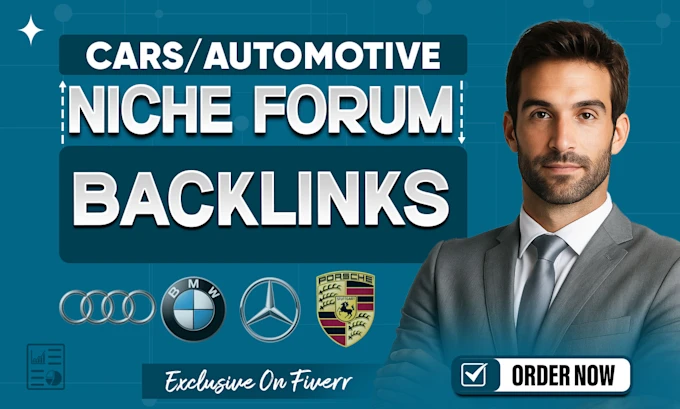 car automotive niche forum link postings service
