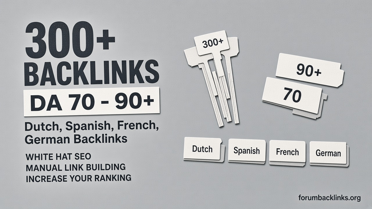 SEO Backlinks From High Authority Blog | Forum Backlinks