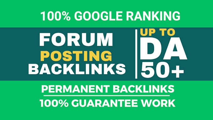 forum posting and comments backlinks service