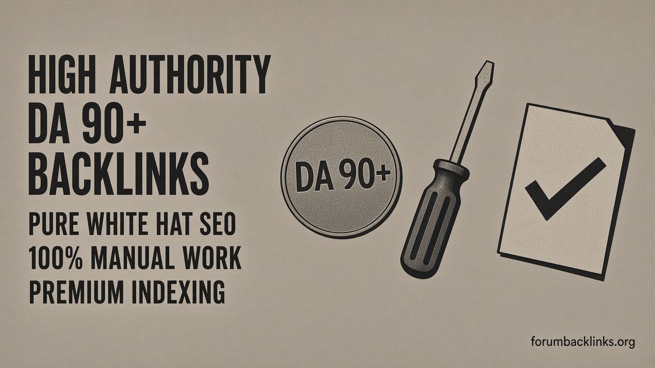 Manual White Hat High Authority SEO | Forum Backlinks Manual White Hat High Authority SEO | Forum Backlinks