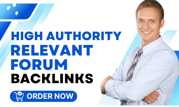 high authority niche relevant forum backlinks service