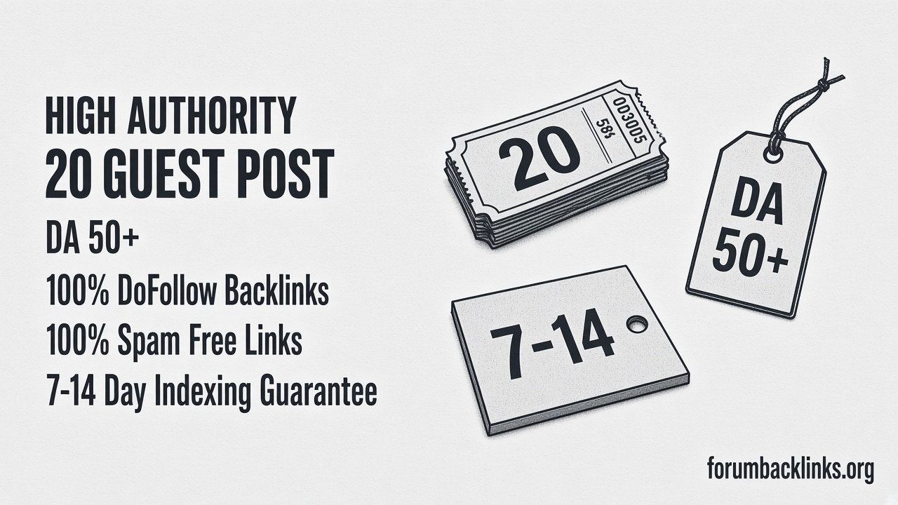 High Authority Manual White Hat Dofollow | Forum Backlinks