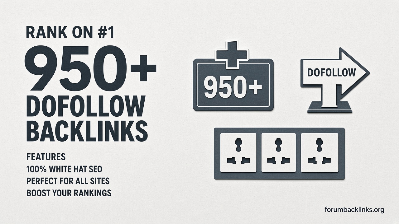 High Quality Dofollow Backlinks For SEO | Forum Backlinks