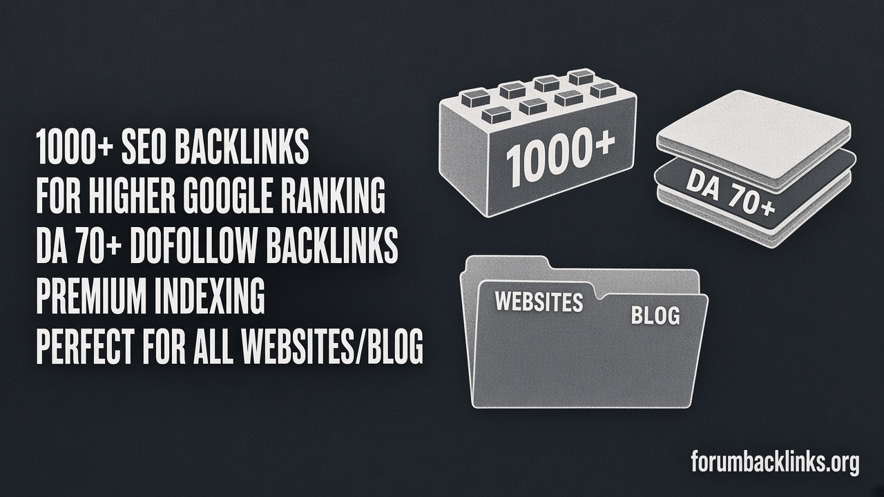 High Authority DR 90 SEO Dofollow | Forum Backlinks