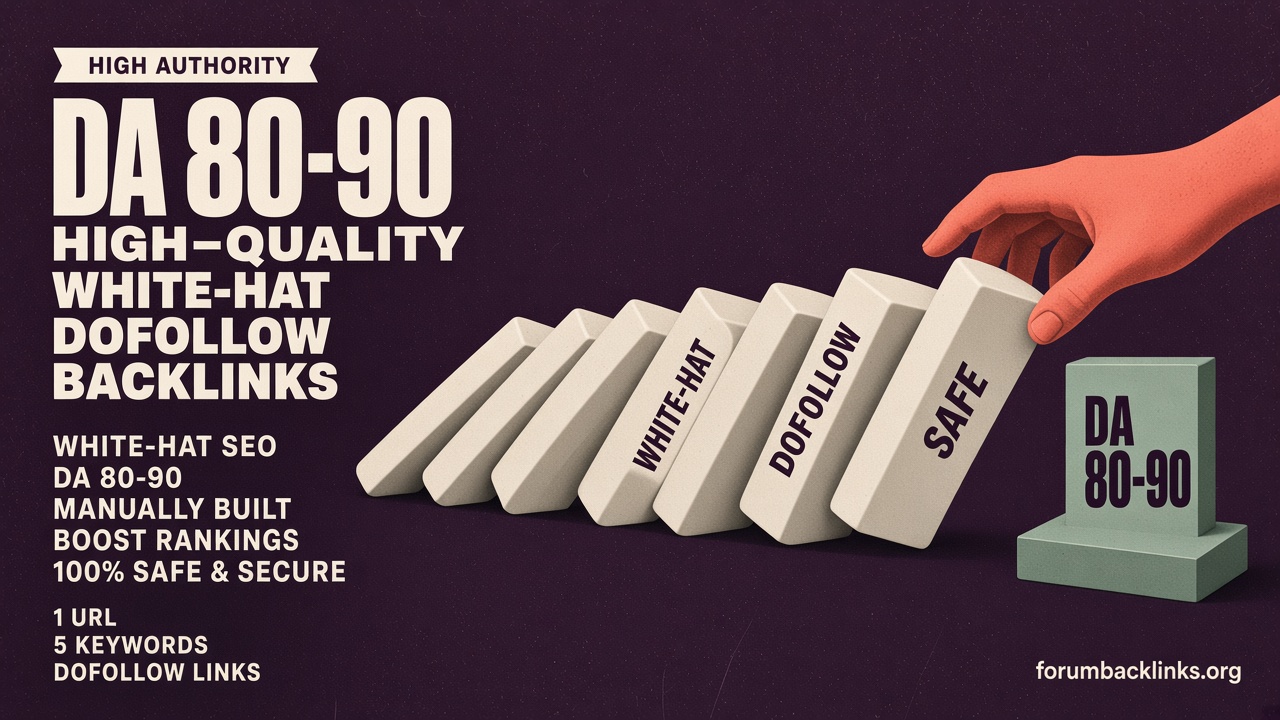 High Authority Manual Link Building | Forum Backlinks