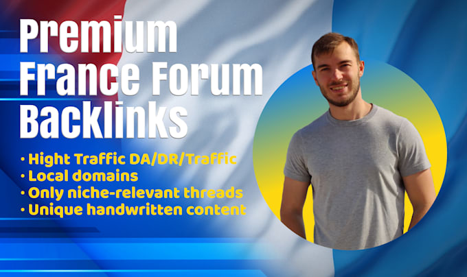 france forum backlinks service with manual posting