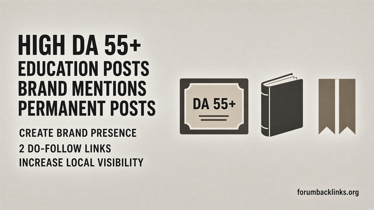 High DA Manual SEO Backlinks Campaign | Forum Backlinks