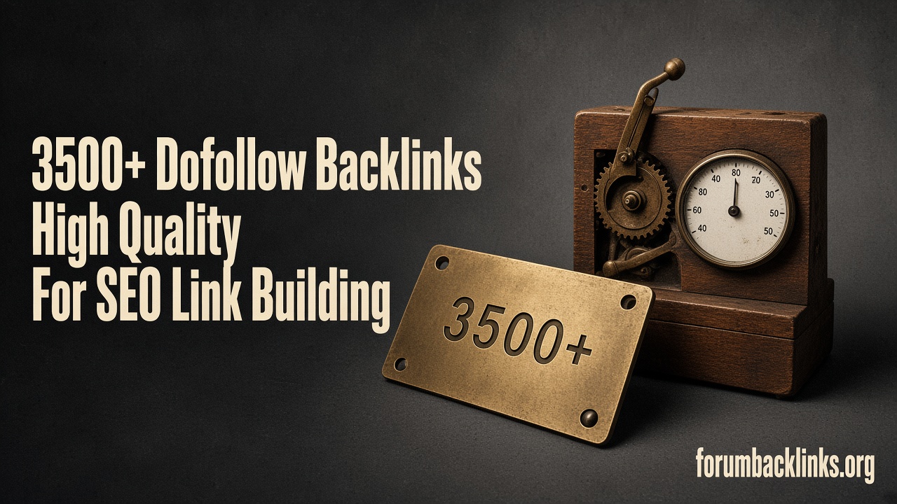 High DA Dofollow SEO Forum Backlinks For | Forum Backlinks