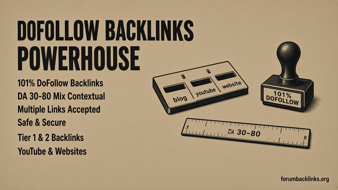 High Authority Contextual SEO Dofollow | Forum Backlinks