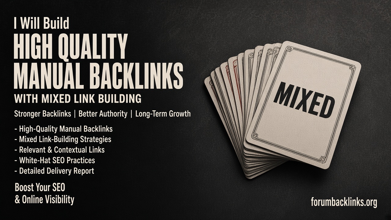 Niche Relevant Backlinks Through Quality | Forum Backlinks