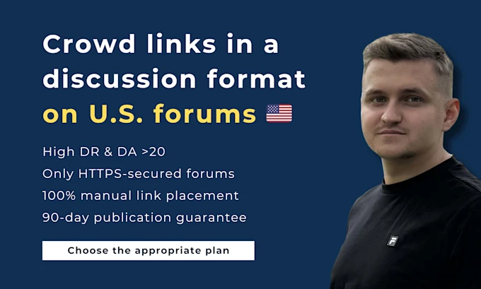 high quality manual US crowd links service in relevant forum discussions