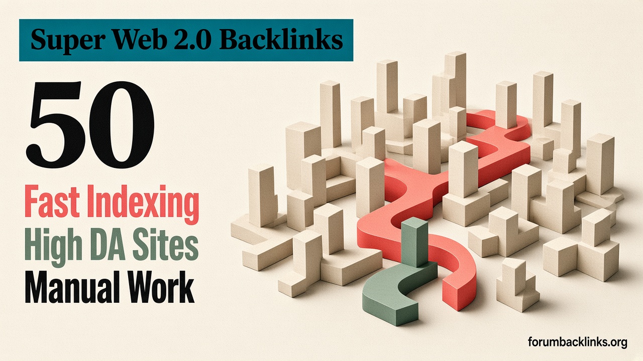 Monthly SEO Backlink Service Through | Forum Backlinks