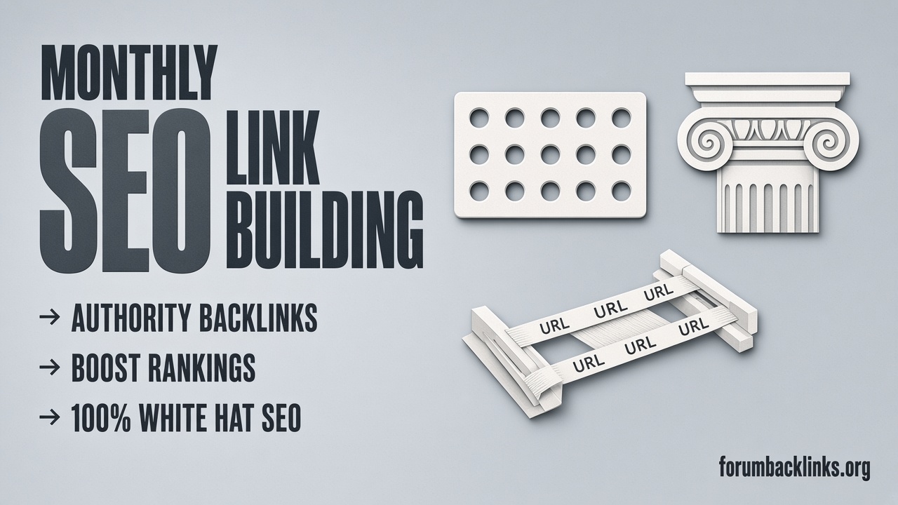 High Quality SEO Backlinks Via Manual | Forum Backlinks