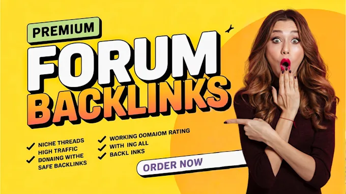 USA niche relevant forum backlinks service