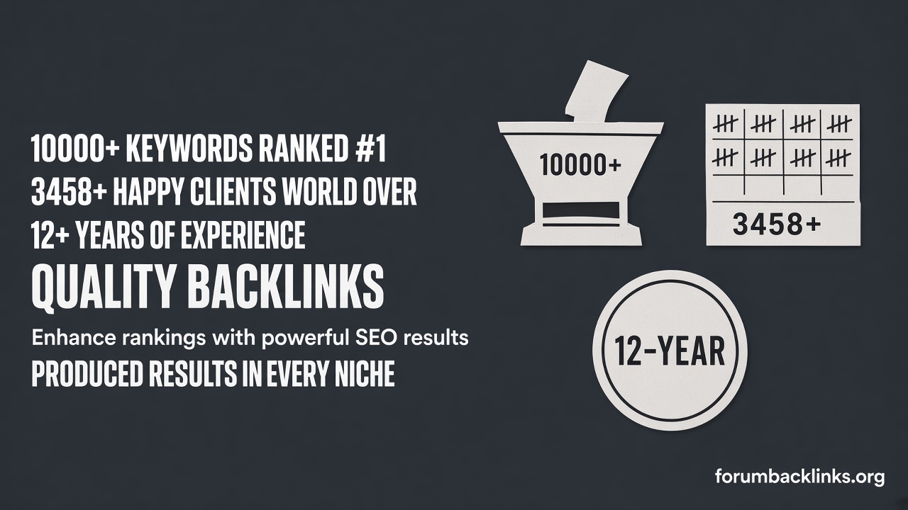 SEO Link Building Niche Relevant | Forum Backlinks