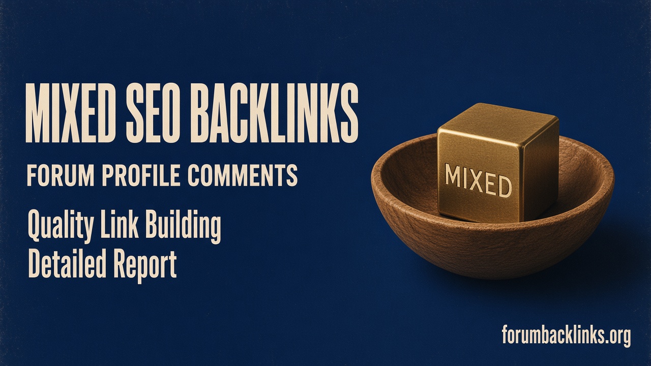 Off Page SEO Link Building Service To | Forum Backlinks