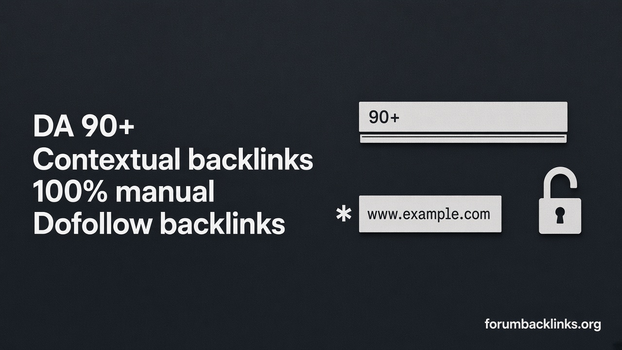 UK Link Building With High Da DR Co Uk | Forum Backlinks