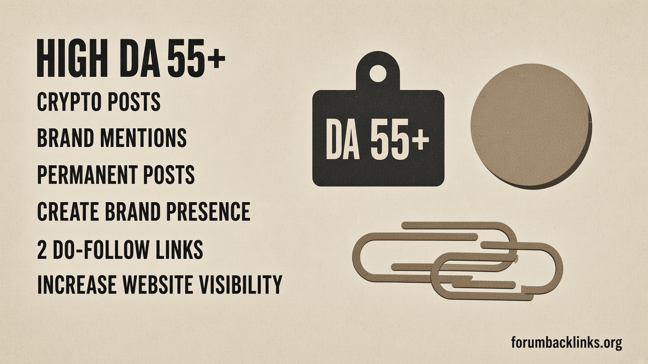 High Domain Authority DA Permanent | Forum Backlinks