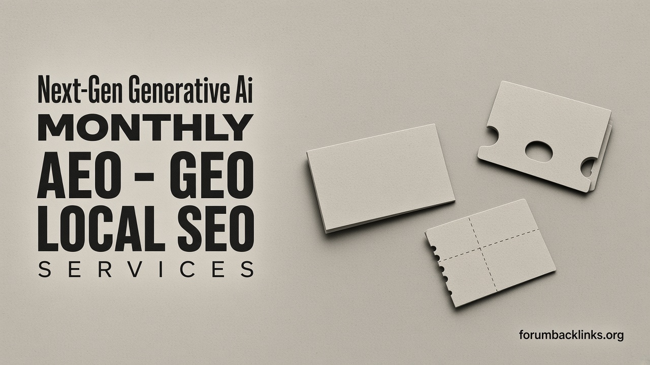 Monthly Off Page SEO Service With White | Forum Backlinks