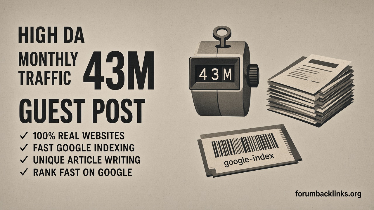 Publish Dofollow Guest Post Articles On | Forum Backlinks