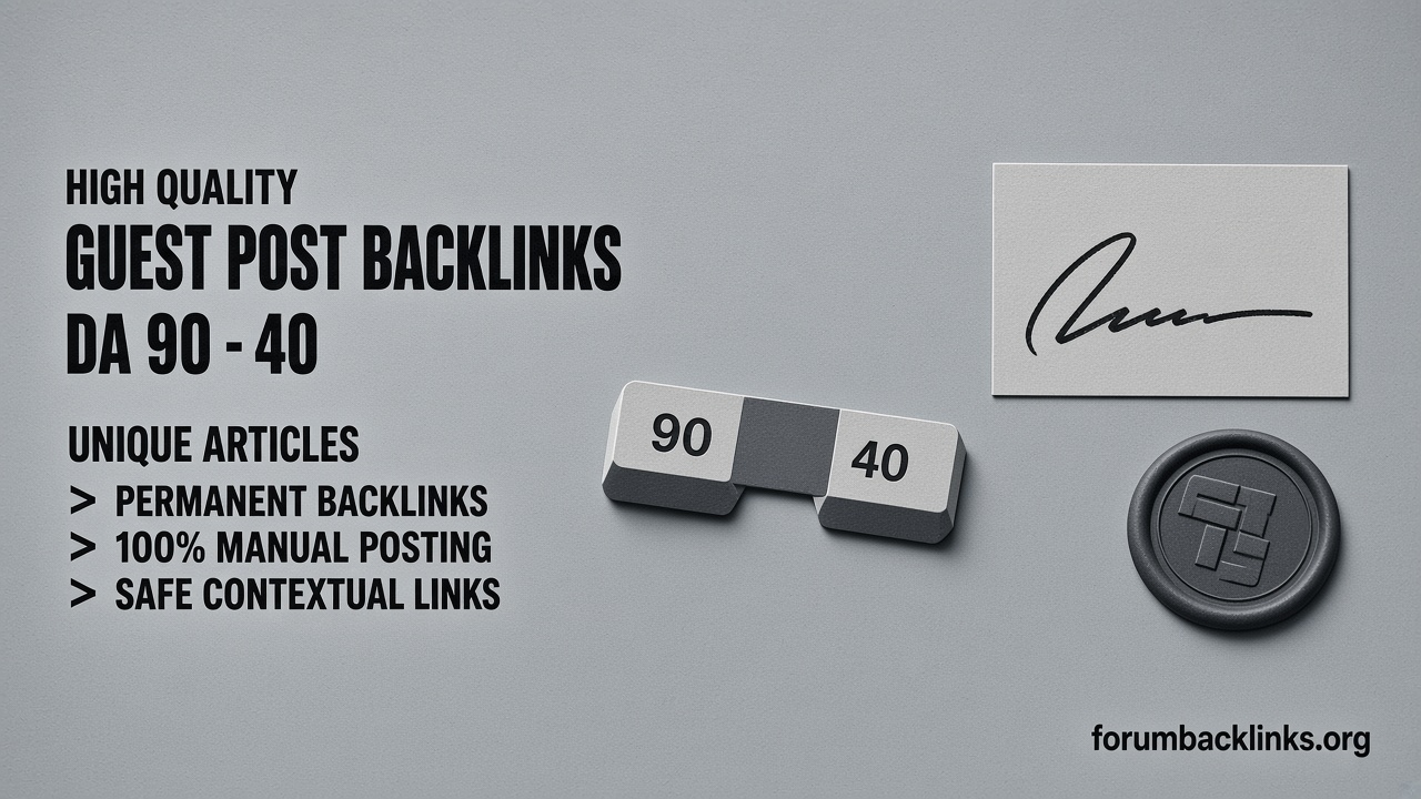 High Quality SEO Backlinks Through | Forum Backlinks