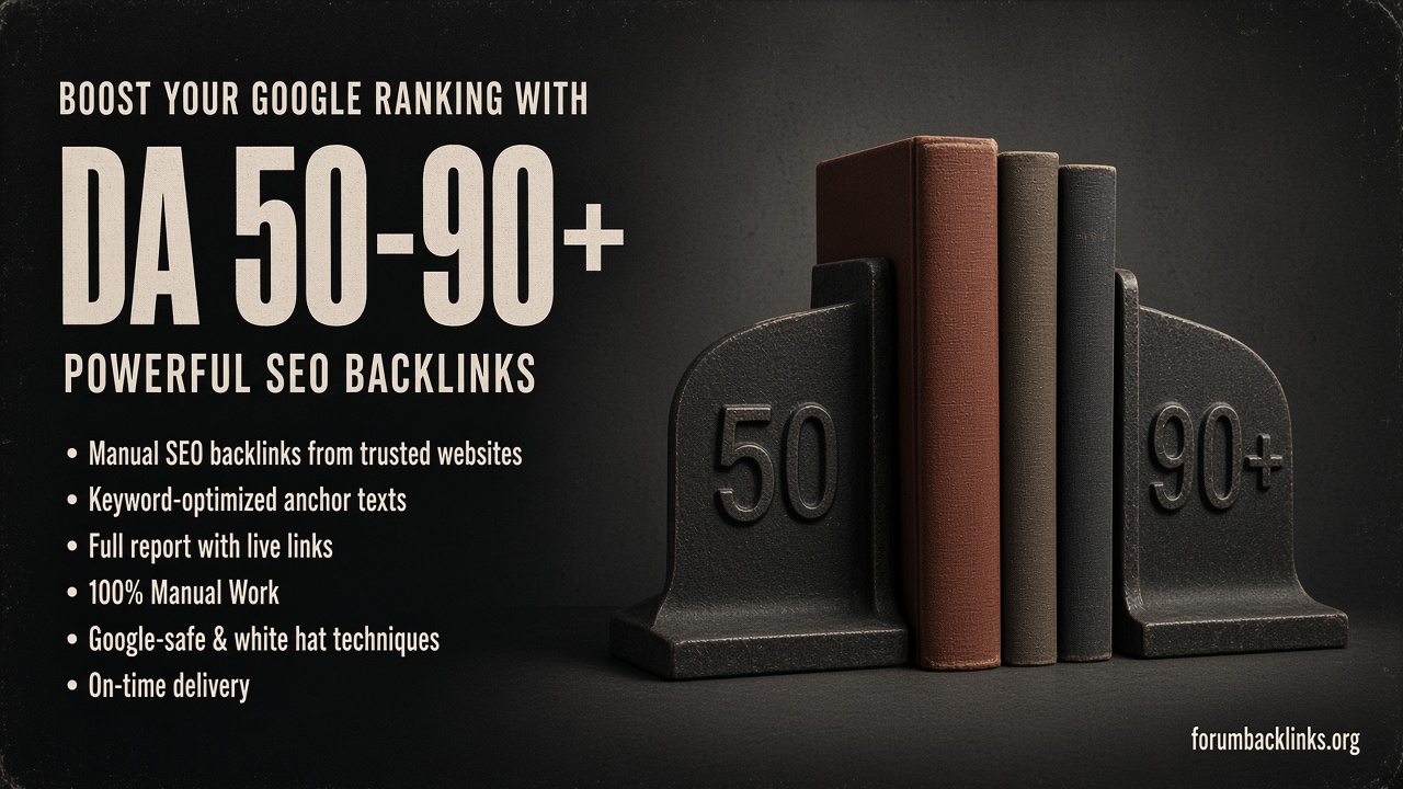 High DA Dofollow SEO Backlinks And Off | Forum Backlinks