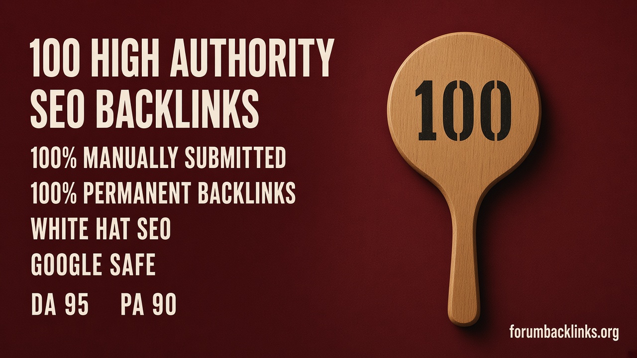 80 High Da Indexed SEO Backlinks | Forum Backlinks