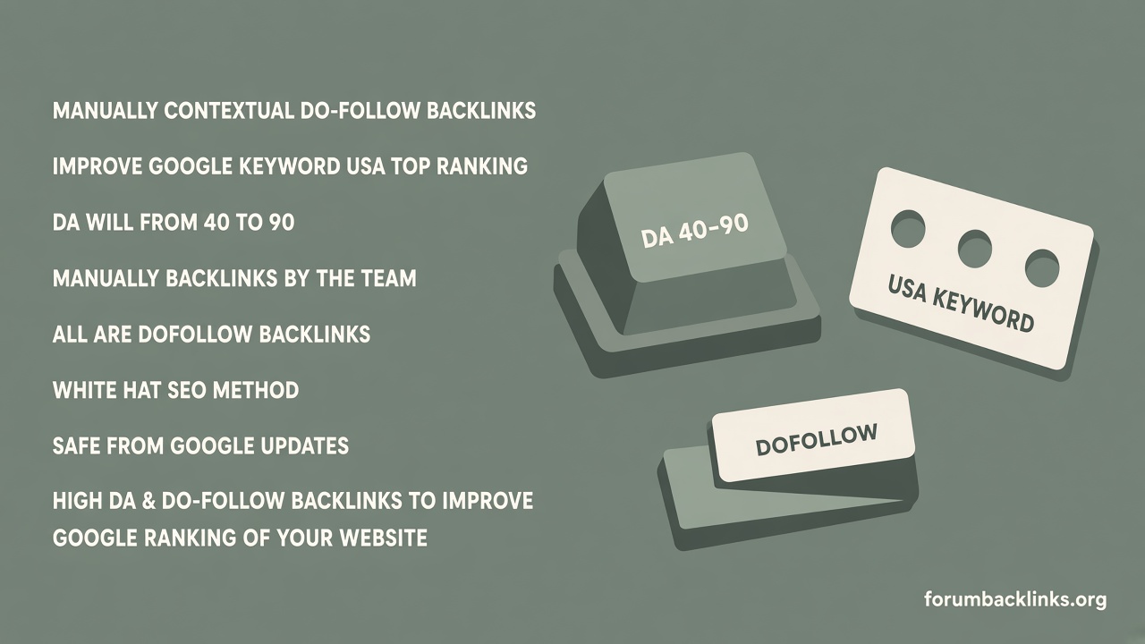 White Hat High Quality SEO Link Building | Forum Backlinks