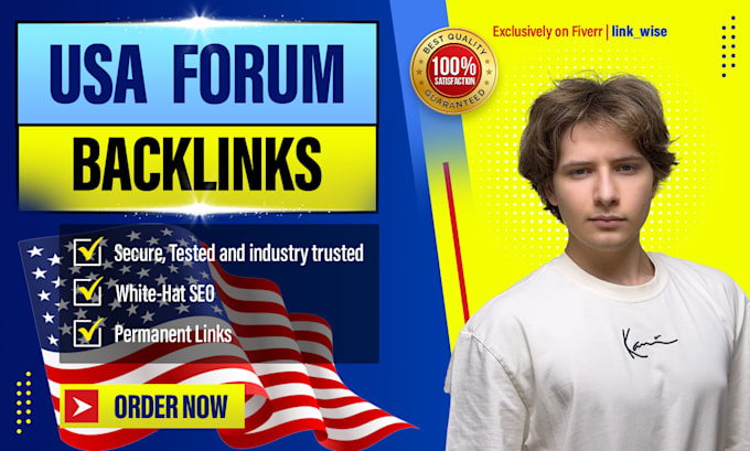 high trust manual US and canada forum backlinks service