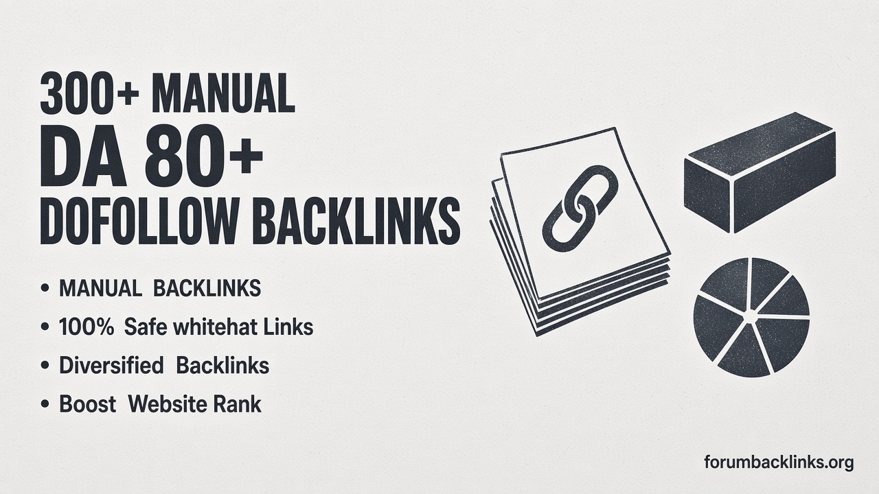 High DA Manual SEO Backlinks Campaign | Forum Backlinks