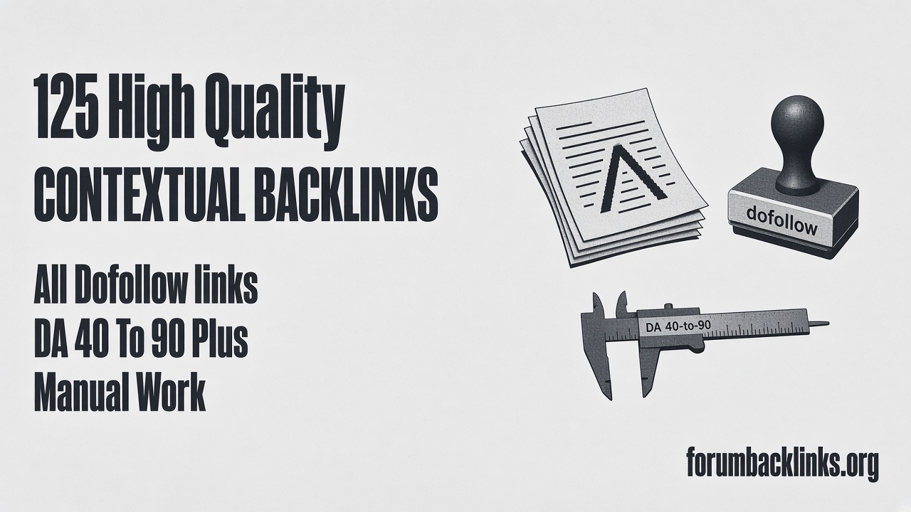 50 SEO Profile Backlinks With Manual Link | Forum Backlinks