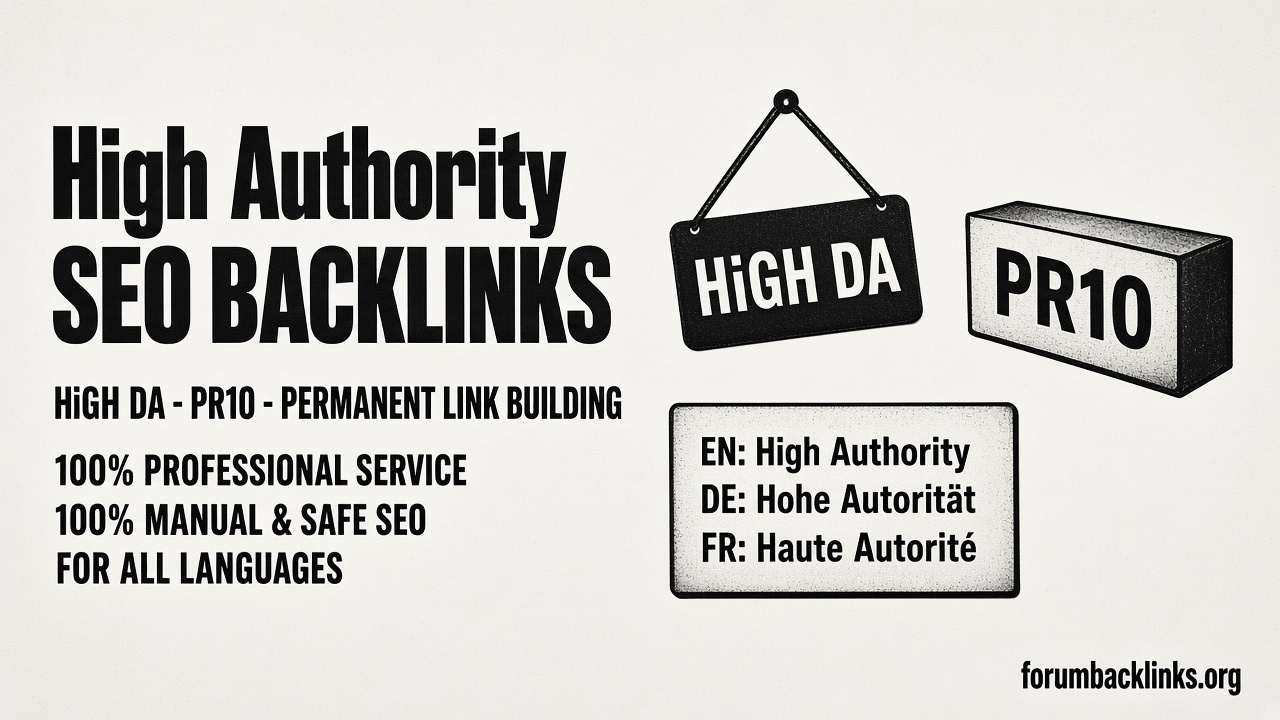 High Quality Link Building White Hat SEO | Forum Backlinks