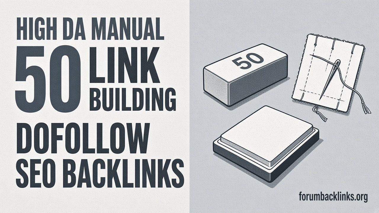 Manual Placement High Da DR Niche Forum | Forum Backlinks