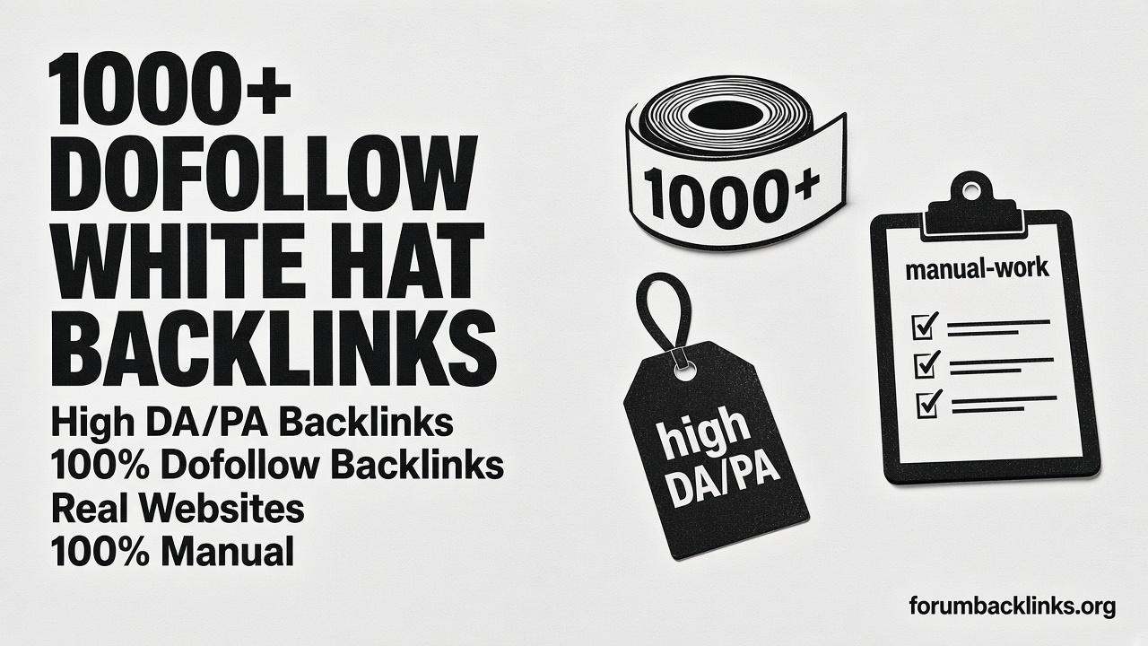 1000 Seo Profile Backlinks From High | Forum Backlinks