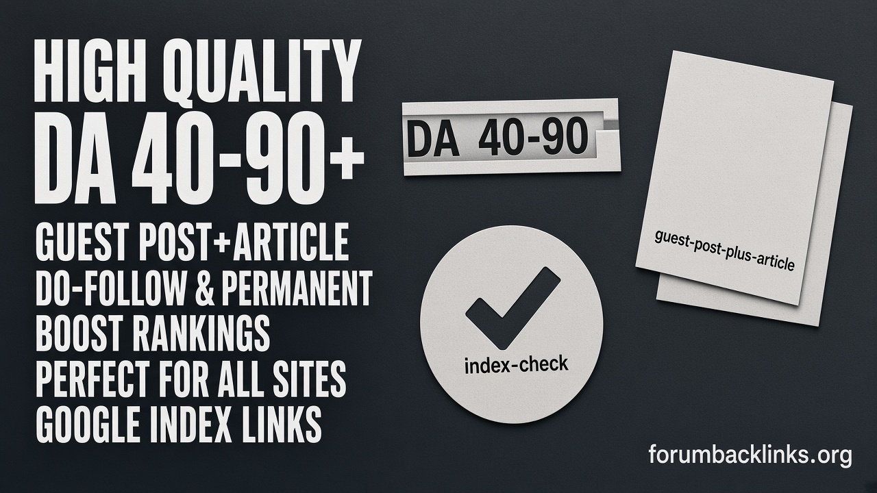 Monthly SEO Backlink Service Through | Forum Backlinks